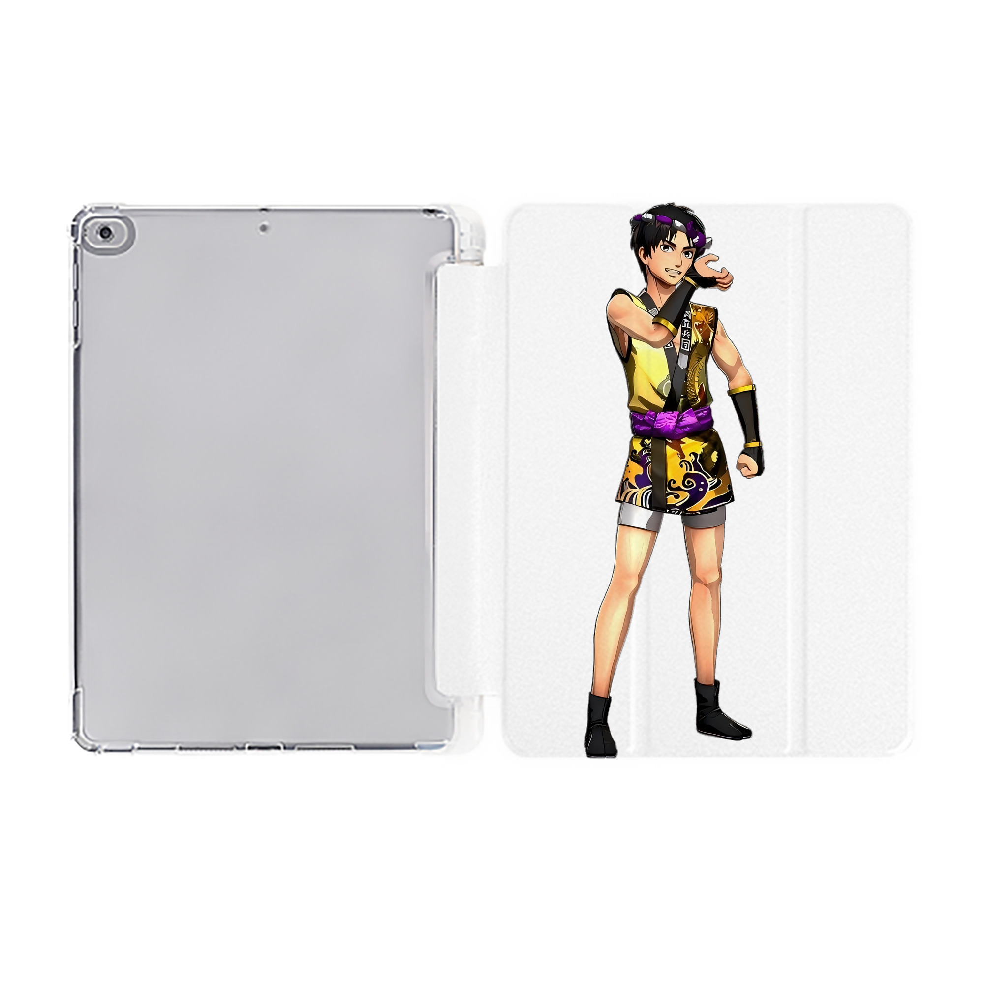 （画像用） 進撃の巨人 リヴァイ·アッカーマン Attack on Titan Levi Ackerman IPad ケース ペン収納付き 三つ折りスタンド PUレザー×シリコン 対応機種9.5/10.5/10.9インチ